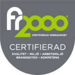 Certiferings märke f2000